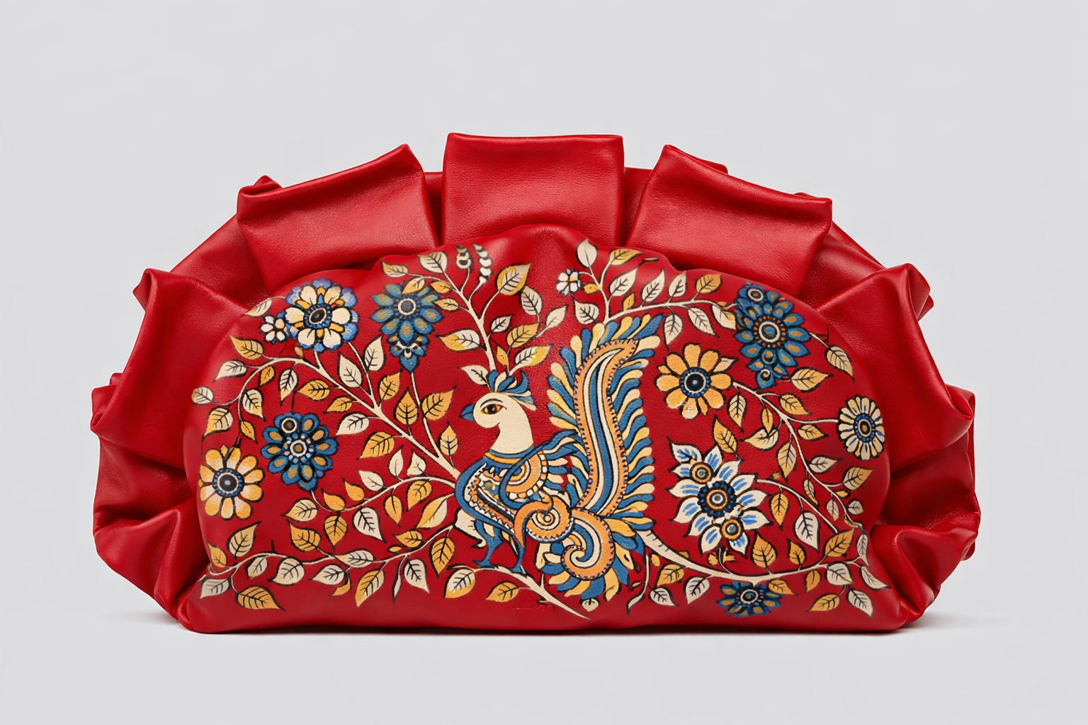 Bold Red Clutch Bag - Image 3