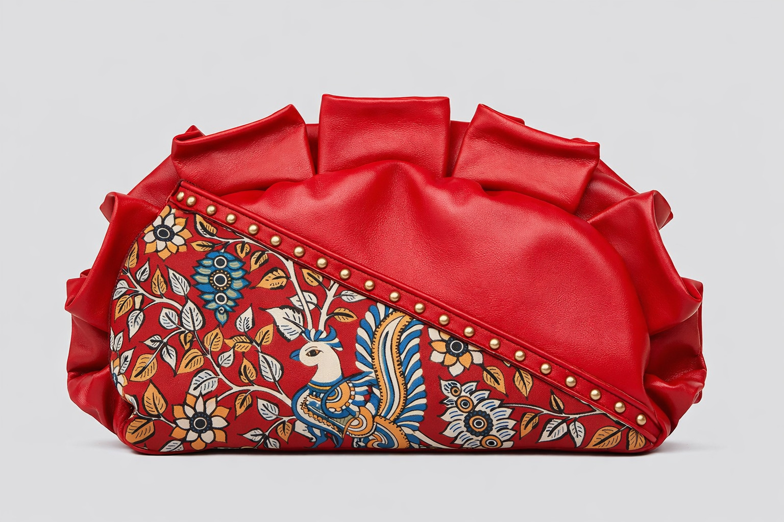 Bold Red Clutch Bag - Image 6